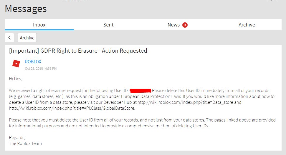 Ozzypig On Twitter I Got A Gdpr Right To Erasure Notice From - roblox archive website