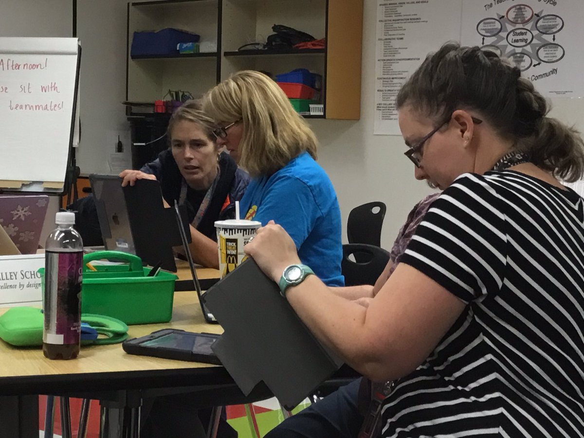 SparkDPS's tweet photo. Thanks @NickyJulieSpark and @MenardSparks for offering #chatterpics training for preschool staff to further our technology integration for #STEMinEarlyChildhood.  Staff had so much fun and learned so much!!! https://t.co/TThwxgW3qP