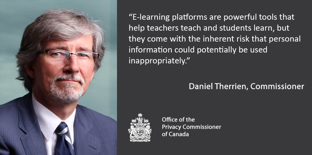 The new resolution, co-written by the OPC, @ABopic and <a href="/IPCinfoprivacy/">Information and Privacy Commissioner of Ontario</a>, w/ international data protection authorities, is aimed at both educational authorities and e-learning platform manufacturers and providers. Read it here: icdppc.org/wp-content/upl…