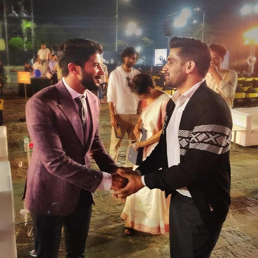 Actor nd Producer 😍😍
@dulQuer  @s0humshah 😍😍
.
.
.
#JioMAMIWithStar2018  #JioMAMIWithStar  #jiomami  #dulquer