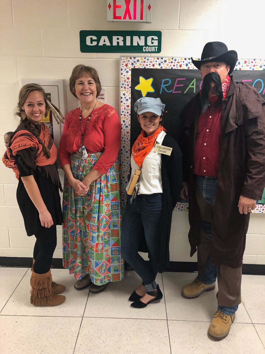 highpointgjps's tweet photo. 5th grade teachers embraced their Lens of History Writing unit by dressing up as people who took part in Westward Expansion.  @TCRWP @ErinAnderson68 https://t.co/omzI5AYaYW