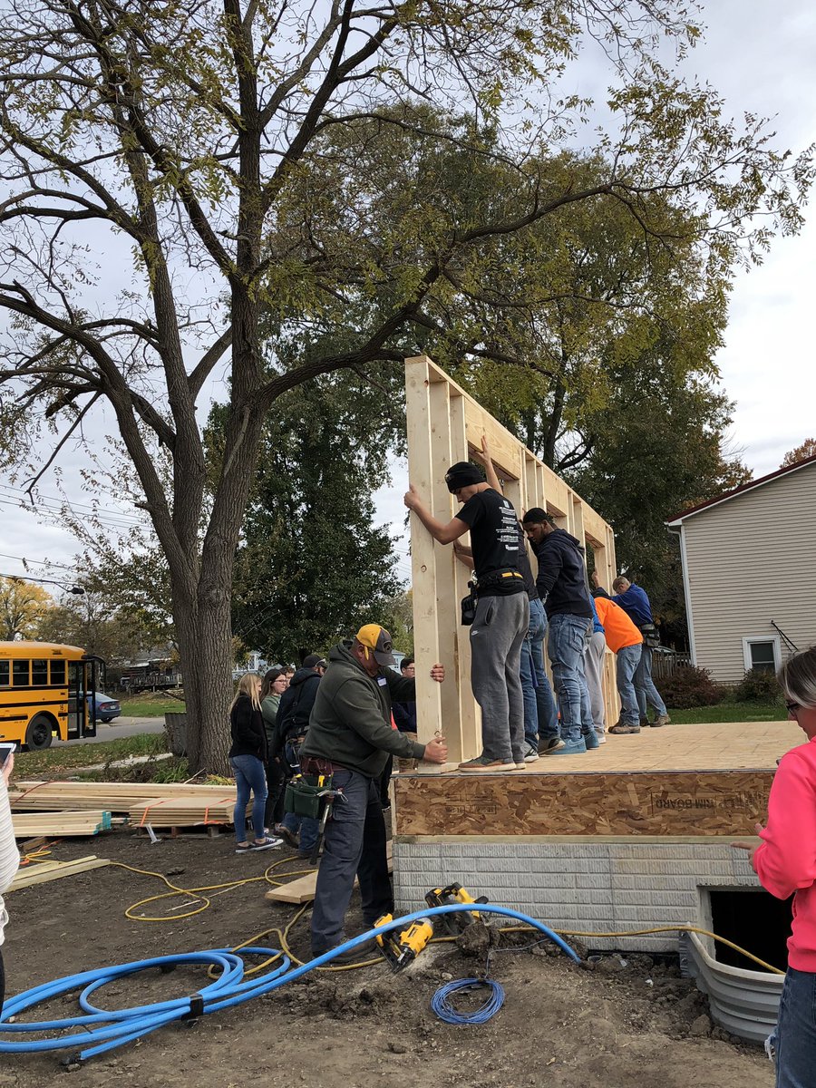 Habitat for humanity! OHS students learning about career opportunities and helping to build at the job site today! Thanks Mr. Bower for hosting so many groups! <a href="/oskyhighschool/">Osky High School</a> <a href="/OHSYearbook1/">OHS Yearbook</a>