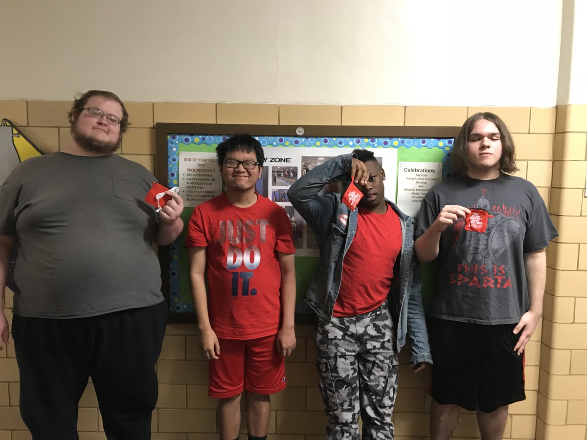 SCOPESSLCMS's tweet photo. Final Day of our Red Ribbon Week- Wear Red PM SESSION and PM Session Winners of Red Ribbon Week- those students won Life is your journey travel drug free-ear buds @SCOPESSLCMS https://t.co/PqHpI6DULX