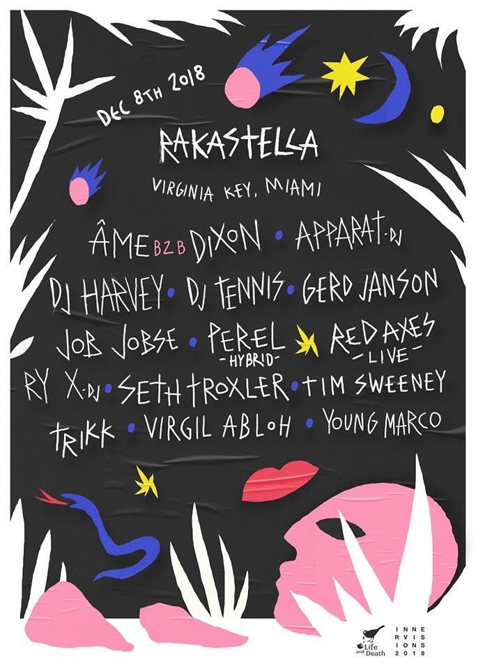 DonMorro's tweet photo. 3ª fase (y probablemente última) del line up de @Rakastella_ 🙌🏼💜🌈💜🙌🏼
Musts: #Âme B2B #Dixon, #JobJobse, #GerdJanson y @TheRealDJHarvey
Si los horarios lo permiten: @youngmarco2600, @perelmusic, @sethtroxler y Tim Sweeney aka @BISradio
Ready for Miami ❤️❤️ https://t.co/J0exGMae9F