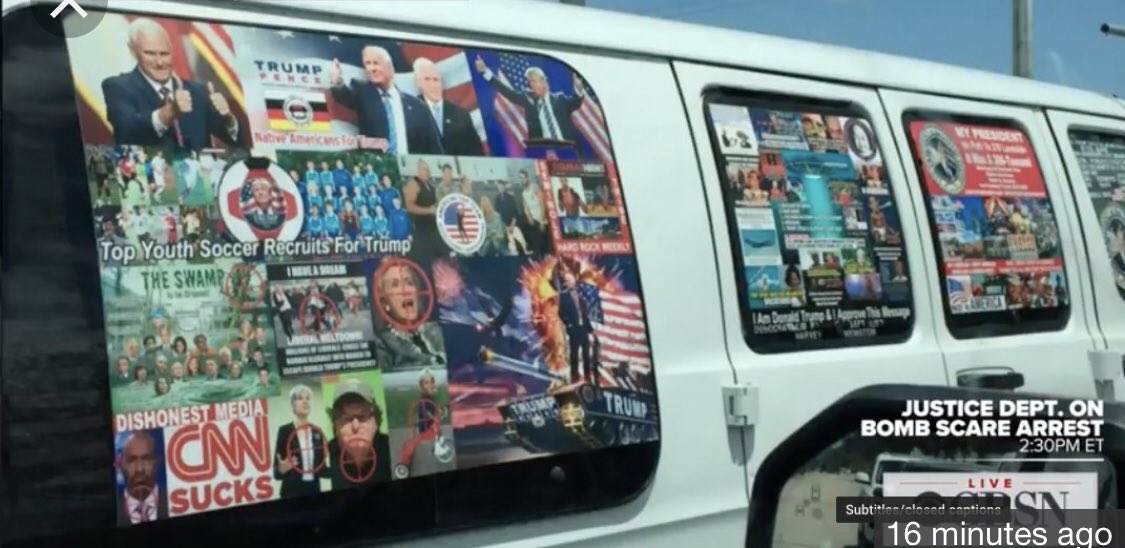 Jethro_Aryeh's tweet photo. @realDonaldTrump How sick do you have to be to still make excuses for a confirmed bomber. What bizarre world is a Website named “kill Soros”, and that crazy van terrorist owned, with pictures of Democrats as Rifle Targets, okay with anyone? #maga #BombHoax #bomb #foxnews #mdnbc https://t.co/Bc1ToZNKjQ