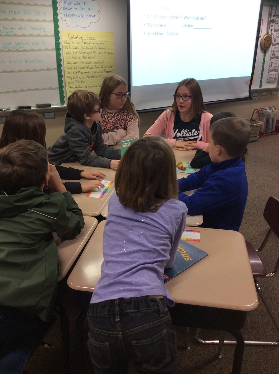 MrsHigginsMTE's tweet photo. Mrs. Higgins' class had an awesome experience listening to our German high school friends! Thank you for visiting our class today. @diebestefrau https://t.co/FA9S84uKpx