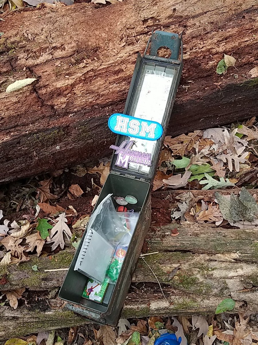RobebreScience's tweet photo. Found geocache with students out doing our lab today! https://t.co/GiD6UW43mL