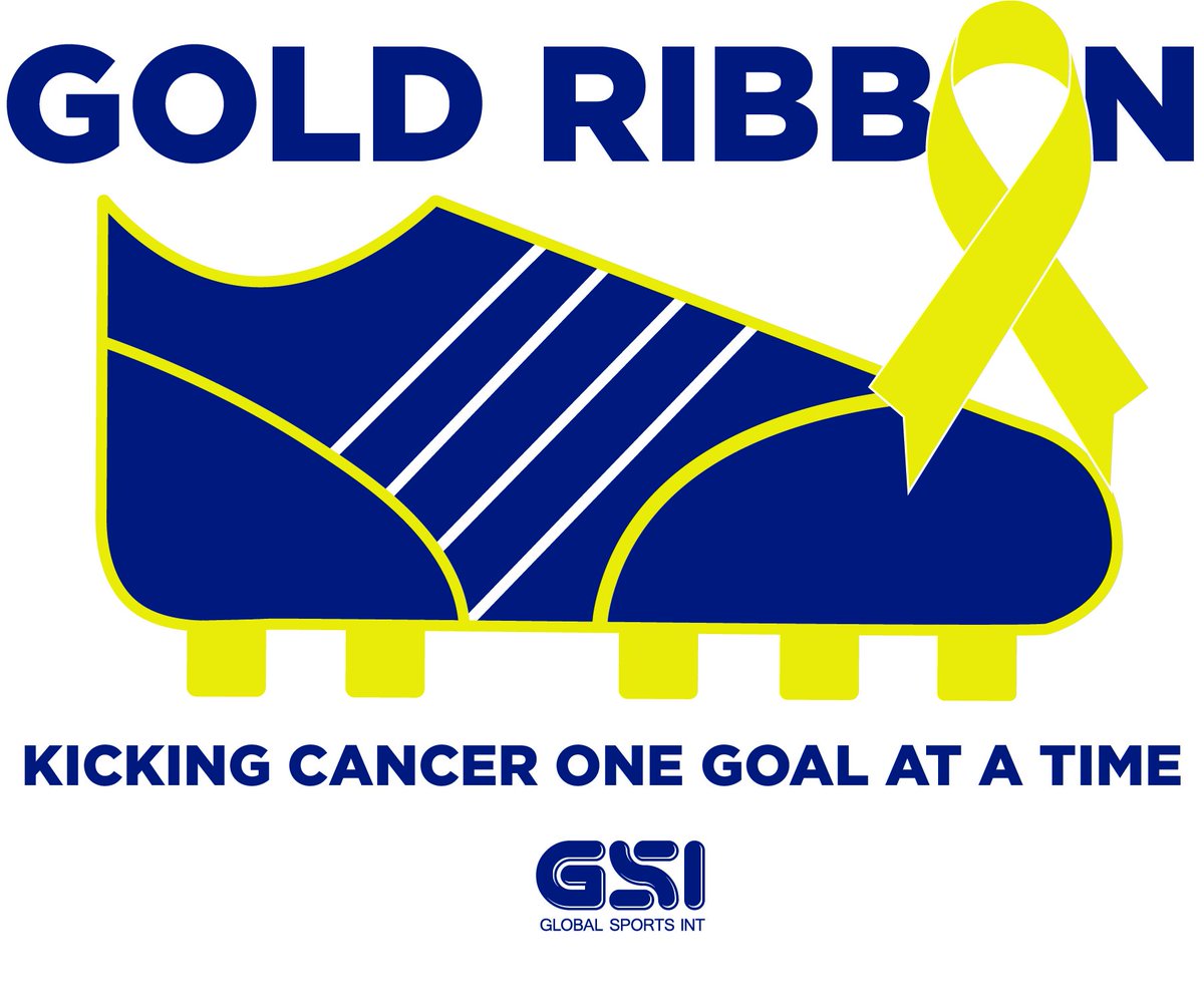 gsisports's tweet photo. Join #GSISports in celebrating “Kickin’ Cancer” at the Gold Ribbon tomorrow at the field’s main tent from 10:00-2:00pm. We will have free donuts and give-a-ways, a selfie station, face painting and a #GoldRibbon shooting target! Don’t miss out!! https://t.co/DyD4OqWqRB