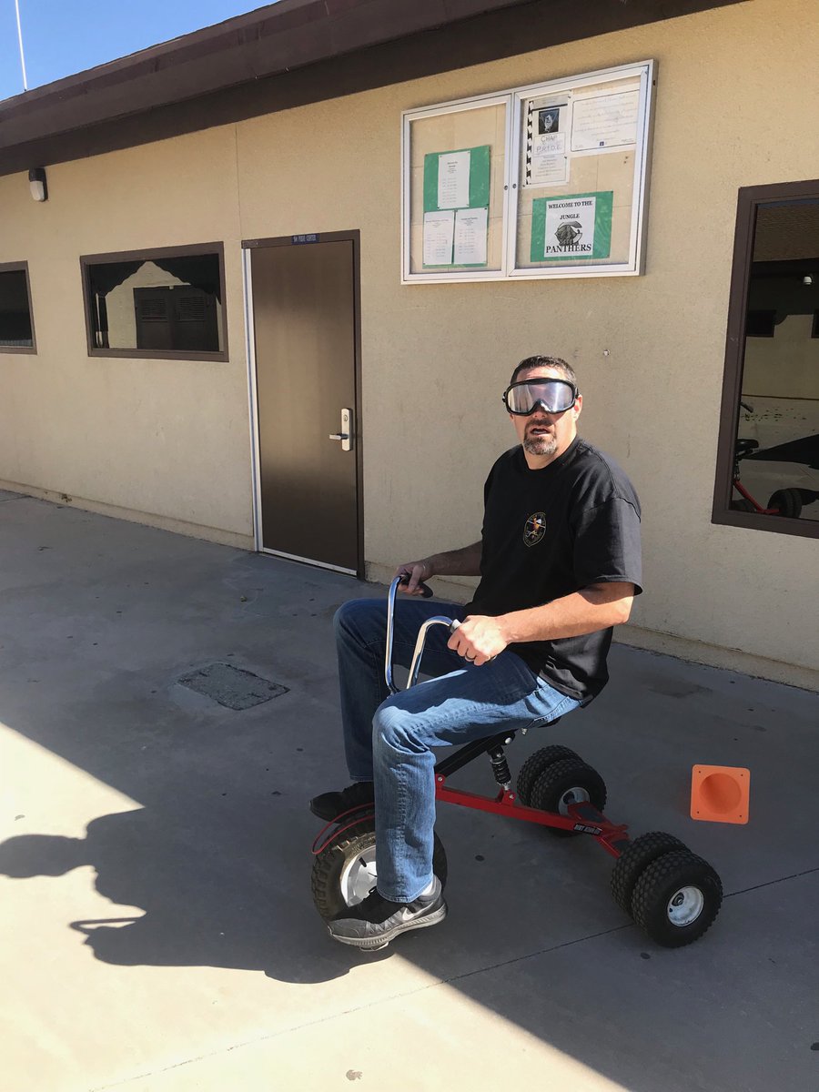 ChaparralAP's tweet photo. Mr. Brooks driving on the drunk driving course for Red Ribbon Week.  #yourstory ⁦@SnowlineJUSD⁩ ⁦@CHSPhelan⁩ https://t.co/xgrYhuaVbn