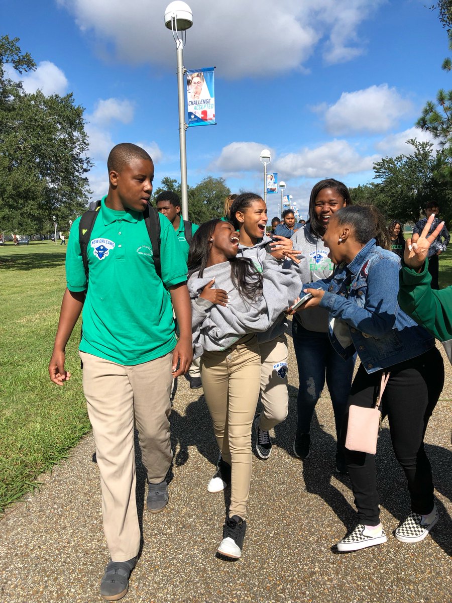 Nolacollegeprep's tweet image. It's Field Trip Friday at Cohen! Check out these pictures from our "College Knowledge" Day at @UofNO Looks like we have a few Privateers in the making at Cohen #PrepForCollege #PrepForLife