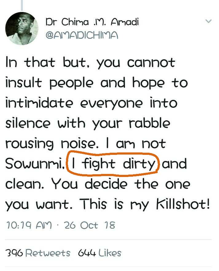 kjelili1's tweet image. Dear @inecnigeria, 

@AMADICHIMA runs Centre for Transparency Advocacy (CTA), an election observer, who has been part of #Electionmonitoring overtime. 

His tweets below clearly shown that he is partisan, as publicly expressed. 

Check next tweet on why CTA should be delisted.