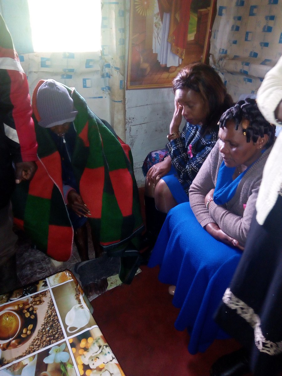 MartNgugi's tweet photo. @NyandaruaCG018 First Lady H.E Amb Ann Kimemia goes emotional after encountering a mentally and physically challenged 60yr old man. Her passion for the less privileged is overwhelming. https://t.co/WGeuX9f30z