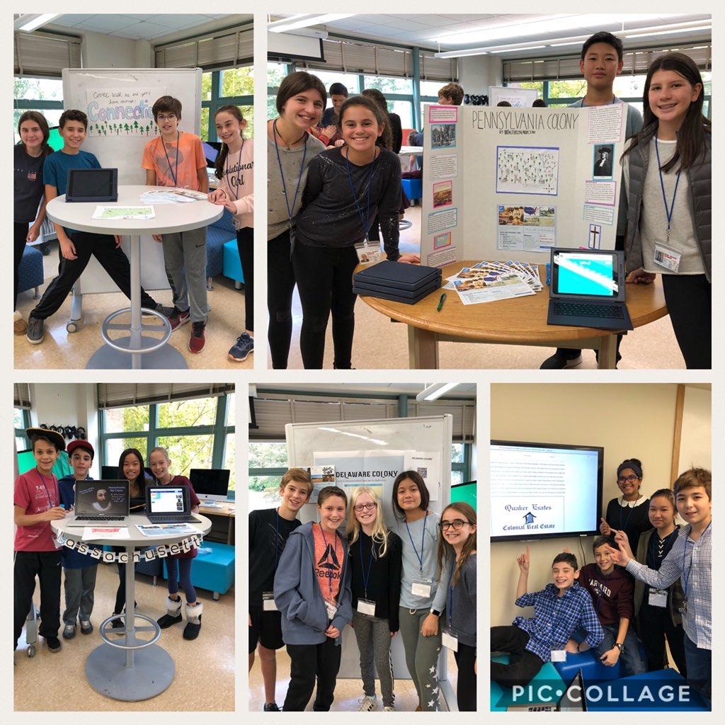 AgovinoJessica's tweet photo. #butler7 colonial realtors selling their colonies was a success!  So much fun at our open house presentations #iteachmiddleschool #historyrocks #smspride #sms #7thgrade @ScarsdaleMS https://t.co/eQbGJP59y6