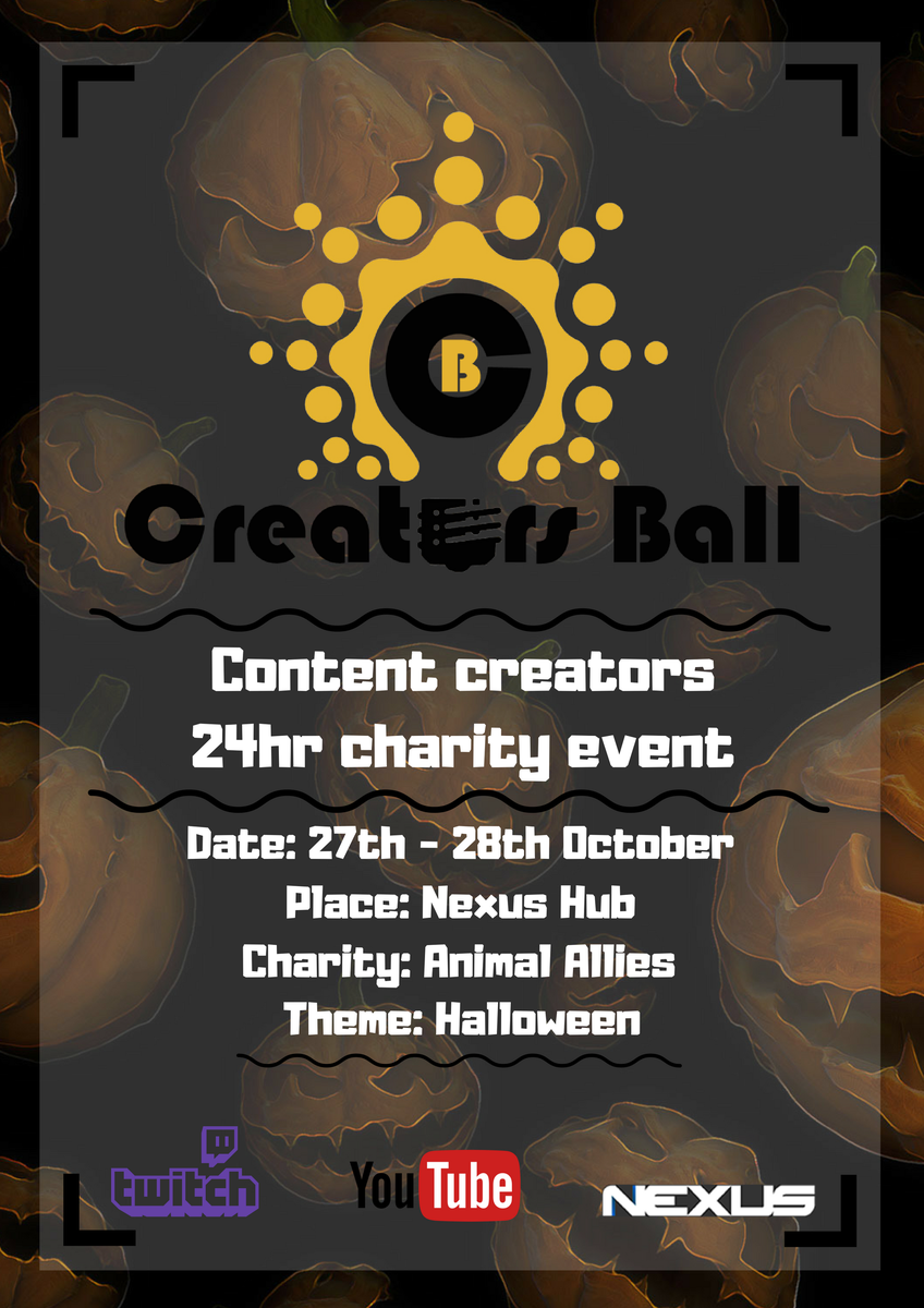 NinjaClicks's tweet photo. #CreatorsBall is happening the 27th! all funds will go to an animal charity #AnimalAllies !

🐾Drop by and show some #love 🐾
🔗https://t.co/YimT5fRmKT🔗

🔥#RT to stand a chance to win a copy of life is feudal!🔥

#SMDStreams #SMD4k #westreamers #TeamGodvek #twitchOSF @SGH_RTs https://t.co/48aoftkzzt
