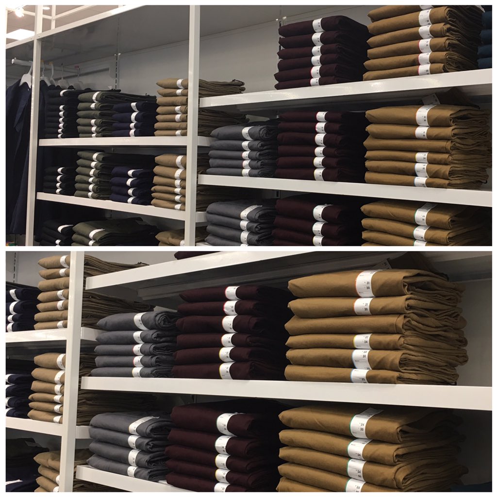 Wendy_TL_'s tweet photo. New VM @diaz_leyvi on her second day of training already killing it #crispfolds #chinos #goodfellow #standards #perfectfold #T2867 #visualmerchandising #visualmerchandiser @ellielax6 @Crawdaddy247 @45MRossi @Kattt_sipe @beth_hinkleTGT https://t.co/Qbwhn2uJCe