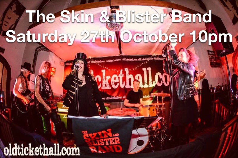 SkinBlisterBand's tweet photo. Playing @OldTicketHall sat 27th Oct! Lets rock it! #windsor #livemusic @gigguide @windsorobserver #rock #country #blues https://t.co/1h5hgI4Ikr