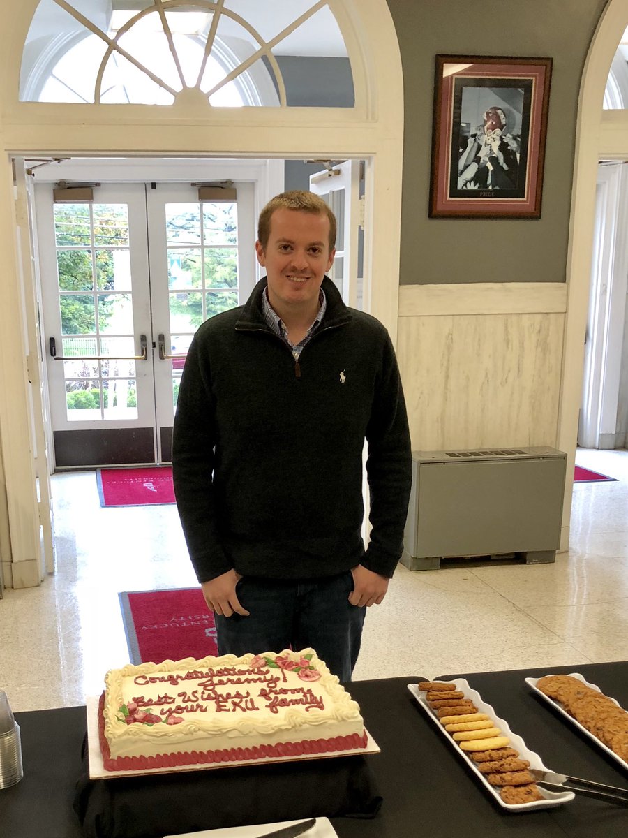 michaeltbenson's tweet photo. Not sure what we are going to do without @jlraines as the captain of our office ship but @CRMbecoming &amp; @kevdumay96 and I will try our best to soldier on! 

You’re the best, Jeremy. Thanks for all you’ve done for @EKU and for us. Godspeed to our dear friend and colleague. https://t.co/IjDK2xbtiO