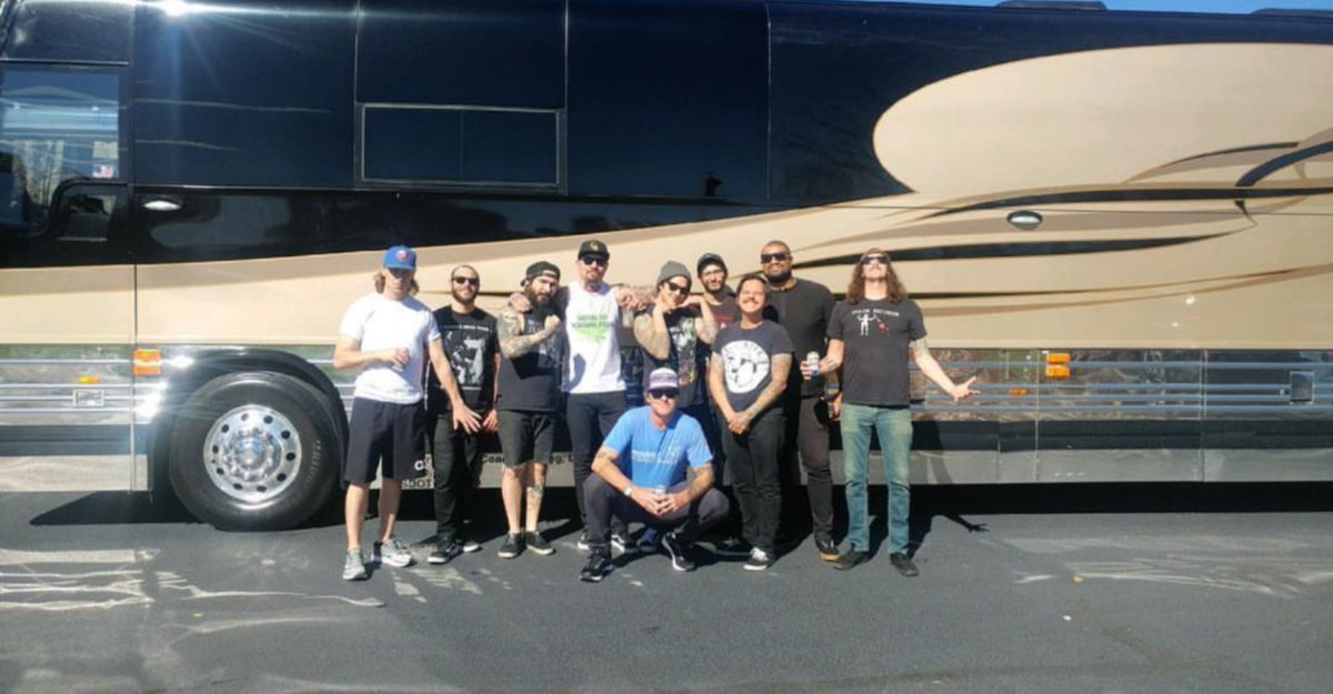 @fathersbandco and @MusclebeachDNVR tour has officially kicked off. Thank you @SailorRecords  #nopoopingonthebus