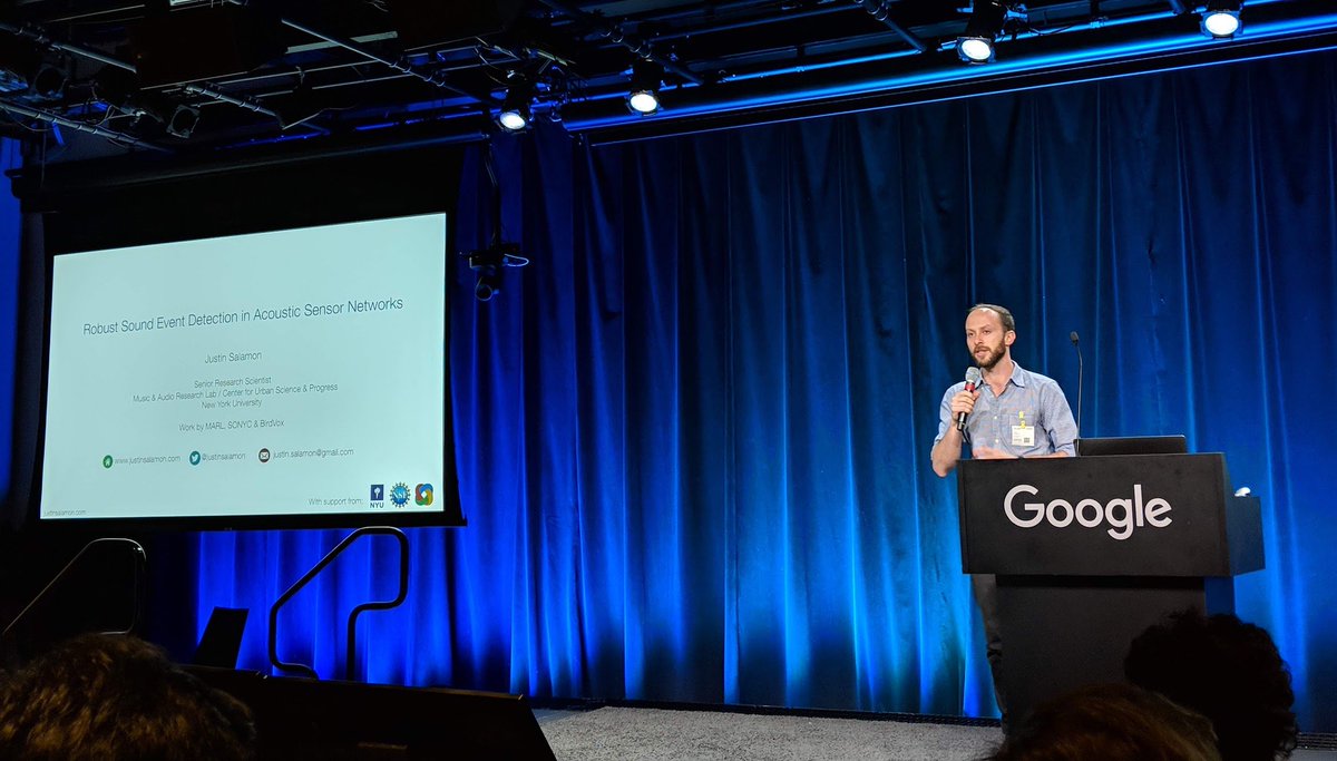 Thanks everyone for a fantastic #SANE2018. The slides for my talk, "Robust Sound Event Detection in Acoustic Sensor Networks" are now available online here: justinsalamon.com/news/robust-so…