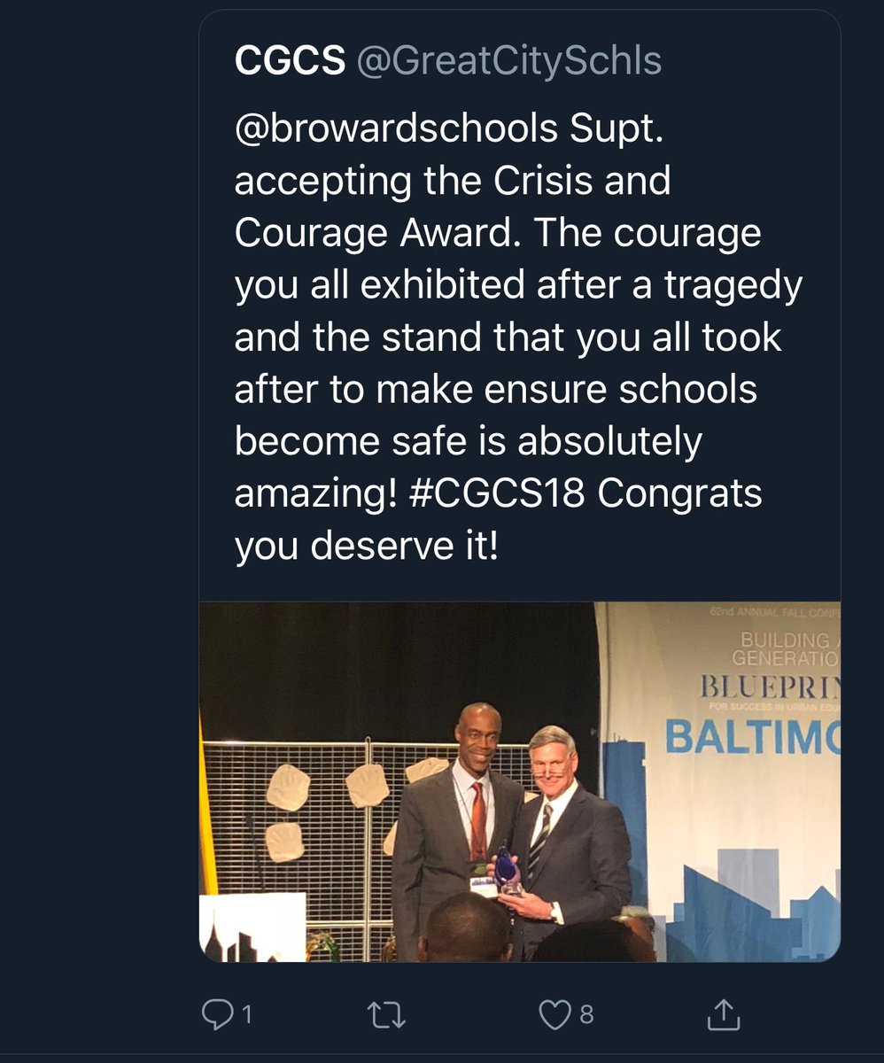 JonGarc1a's tweet photo. Inspired! Students spoke their truth today! Mei-Ling, a student at Stoneman Douglas (@browardschools), and peers, advocating for safety and reforms. @GreatCitySchls awarded the Crisis and Courage Award to @RobertwRuncie last night...students deserved that recognition! #CGCS2018 https://t.co/qvmxpFlgFc
