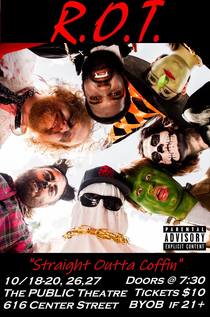 RedOctopusLR's tweet image. #LittleRock come see us. Two more shows! #straightouttacoffin