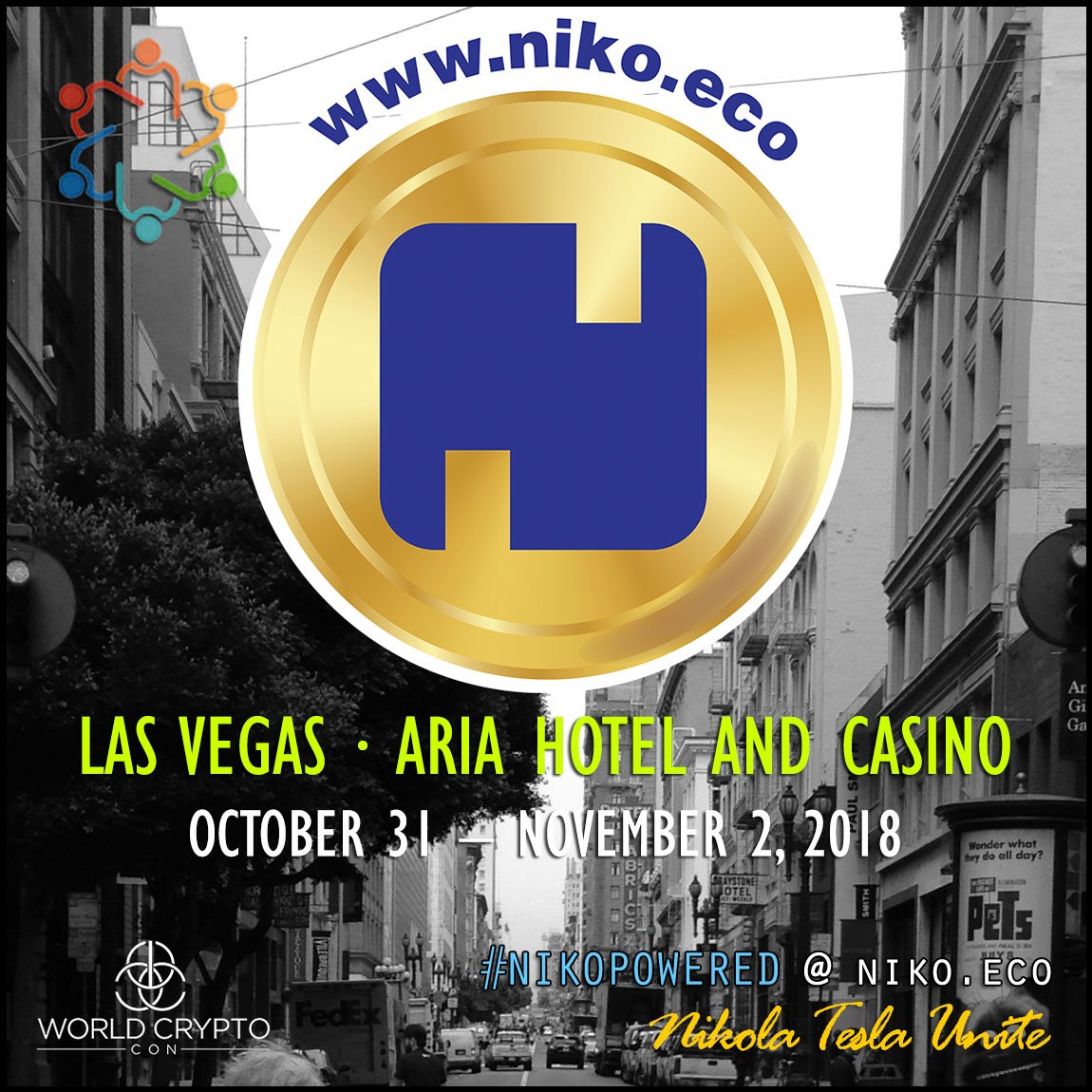 NikoCoins's tweet photo. Less than a week away is the highly anticipated @WorldCryptoCon. Visit our booth to learn about the #NikoPowered community and all new things #crypto.
Info @ https://t.co/tdDbVAzGfW
#wcc2018 #blockchain #fintech #cryptocommunity #decentralized #bitcoin #fomo #nikocoin #retweet https://t.co/3s5EHX68vF
