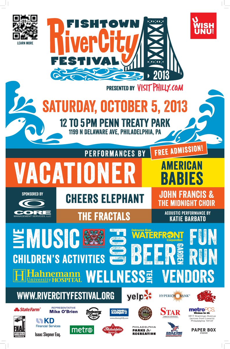 The year was 2013. The temperature was hotter than the sun. We were unprepared; by the time <a href="/VacationerBand/">Vacationer</a>. went on there was only <a href="/EvilGeniusBeer/">Evil Genius Beer Co.</a> peanut butter porter on tap. Our bad. @KatieBsongs <a href="/CheersElephant/">Cheers Elephant</a> <a href="/ambabies/">AMBabies - Mamen</a> The Fractals, John Francis &amp; the Midnight Choir.