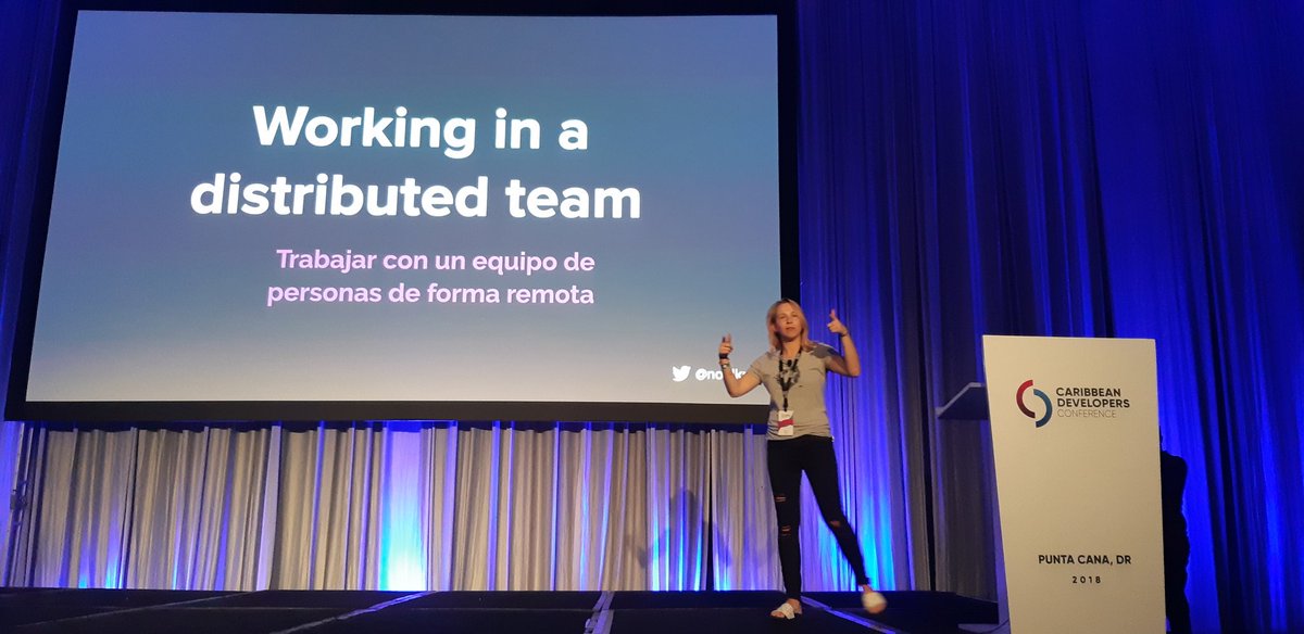 tipodeloslibros's tweet photo. Herramientas correctas, patrones de comunicación y buenas relaciones son los puntos claves para el trabajo remoto. @caribbeandevcon https://t.co/LrdOmg56eQ