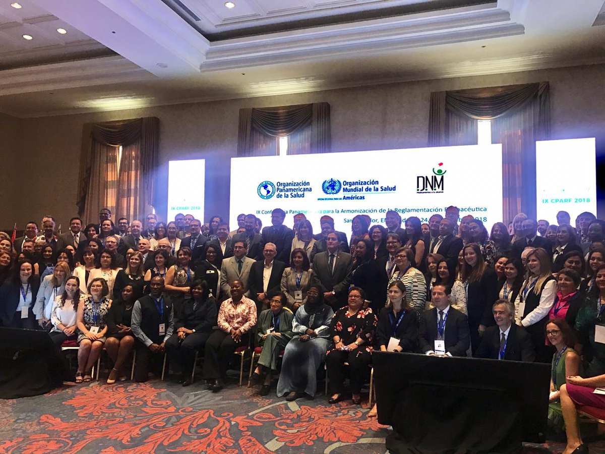 FifarmaLatam's tweet photo. #IXCPARF2018 está finalizando y agradecemos a #RedPARF @opsoms @MedicamentosSV por la organización y difusión del evento. Desde #FIFARMA, siempre a disposición para promover la innovación, transparencia y ética en la industria farmacéutica. #Innovarparacrecer # Saludparatodos https://t.co/QgY1mcJqLv