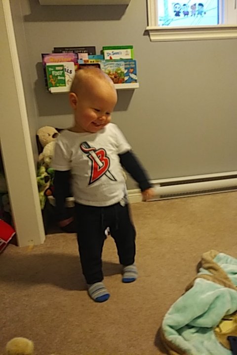 HiJK10's tweet photo. I know one kid who is excited for the @SrBluesHockey home opener tonight!!! #LetsGoBlues https://t.co/keLFaJf5kO
