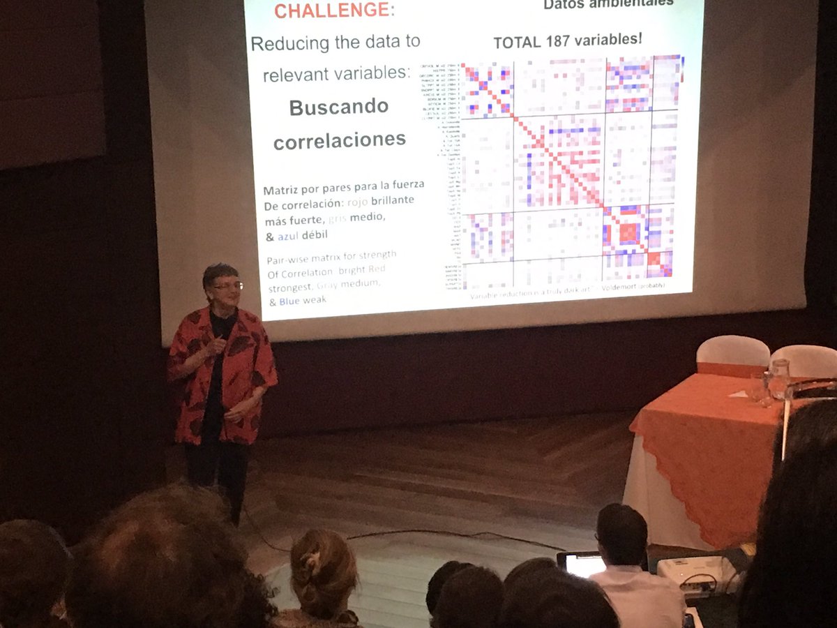 Lagomarsino_L's tweet photo. You think Vicki Funk’s slide is just a typical data slide about correlations between environmental data and #Asteraceae diversity, but.... look closer 😂. #VIICLB2018 #CLB2018 https://t.co/PVvUy0BHst