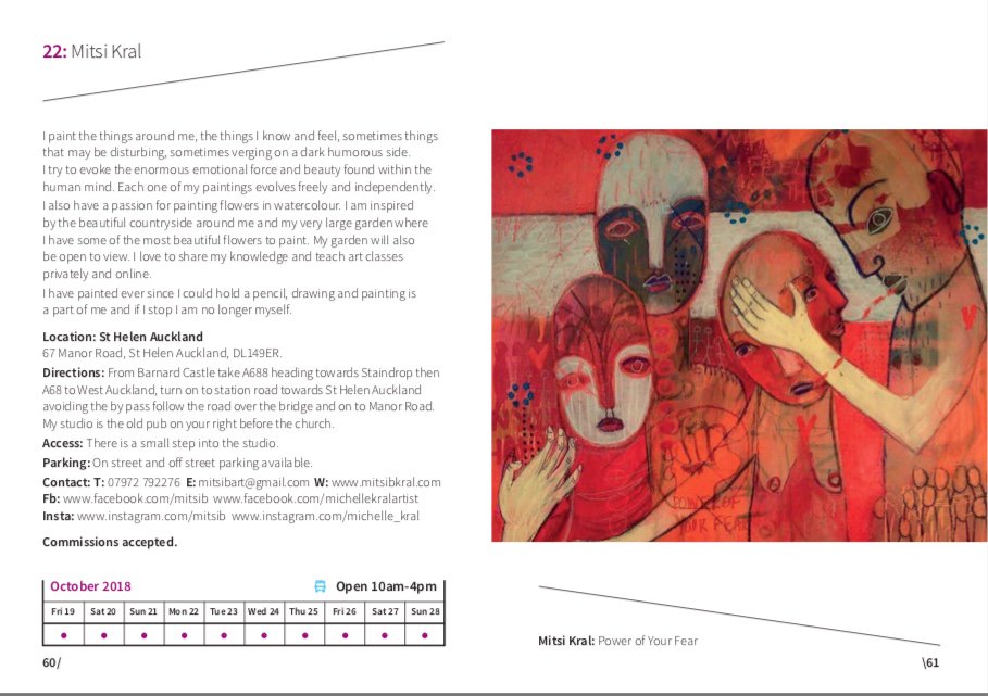 More studios open tomorrow in and around #Teesdale <a href="/StefOttevanger/">Stephanie Ottevanger</a> @jillcampbellart <a href="/mitsirabbit/">Michelle Kral/mitsib</a>