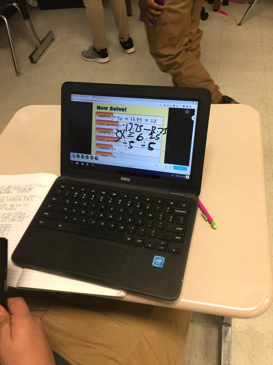 MsArguetaMath's tweet image. Using a free @nearpod lesson on Solving Equations to capture misconceptions in real time using the Drawing Tool! Awesome tool for immediate student feedback! #MathLab #PreTeaching #Mathletes @LandrumMS