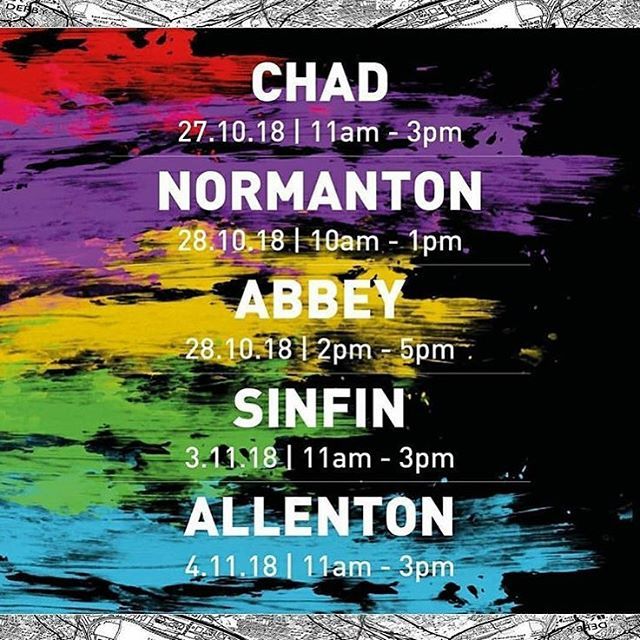 AlixJones12's tweet photo. #ThisIsDerby are kicking off Roadshow events tomorrow! Come down & catch live performances, sports & arts activities across the city over the next 2 wkends. From Grime to Goldilocks to Football & Circus - there's something for everyone! @DCCTOfficial #culturalcampus #OADerby https://t.co/KRkKyHVc2w