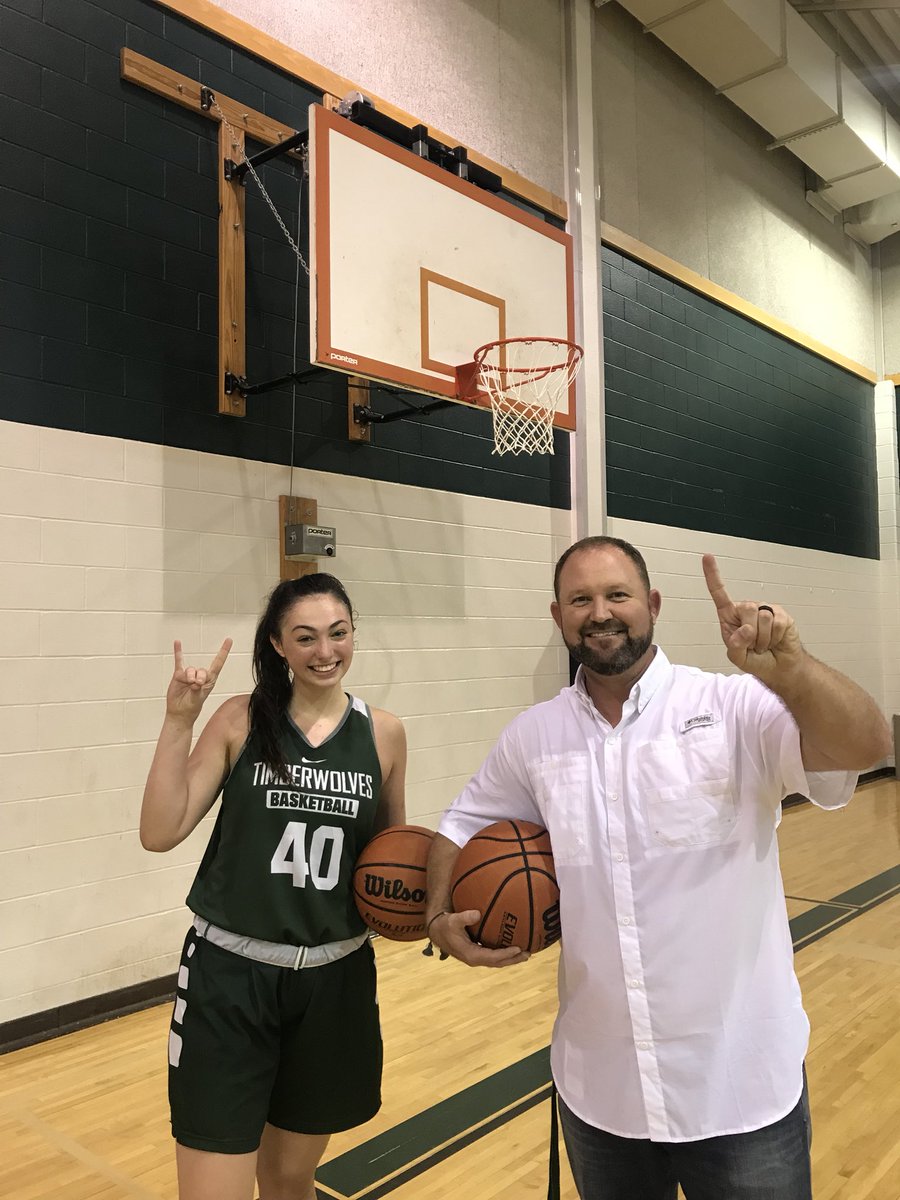 CedarParkGBB's tweet photo. Doesn’t happen too often, but @coach_pearce just won a free throw challenge against Nicole.  #OnlyByOne #StillADub https://t.co/8AH06L60da