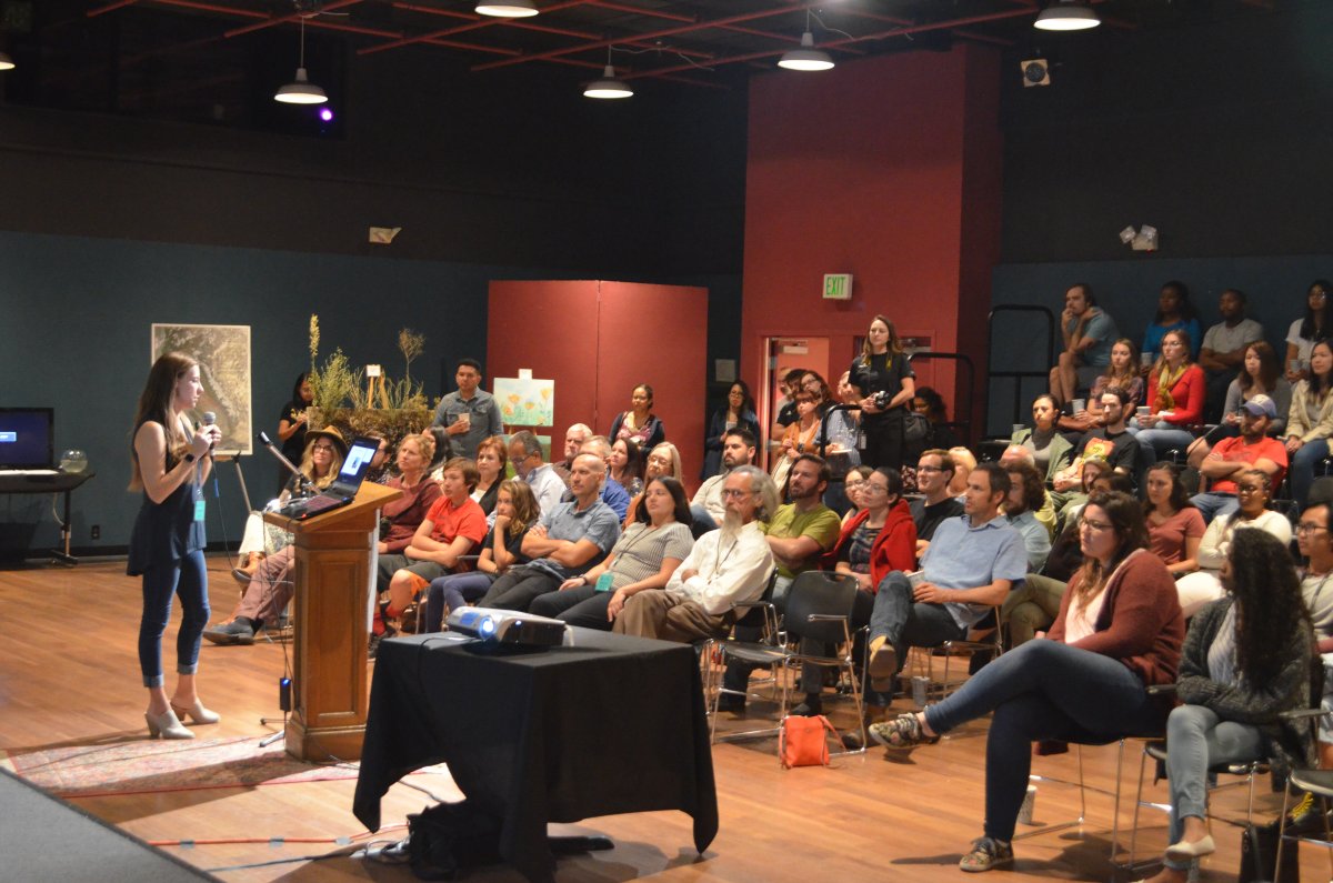 radiobio_ucm's tweet photo. Thank you to >200 community members who stopped by #ValleyBio for @ucmerced homecoming! We had an amazing night meeting y'all at the art show & learning about fantastic #science happening right here in #Merced! Keep in touch and listen to our #podcast: https://t.co/GBksSg73VT https://t.co/GUO3UnE5GU