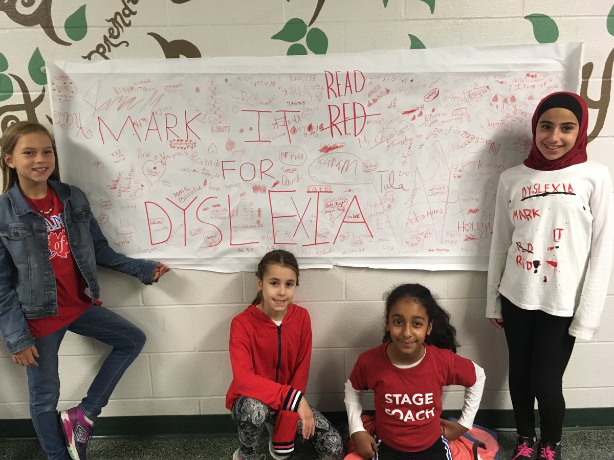 Sheridan Park is marking it red for dyslexia! ⁦@spps_panthers⁩ ⁦@JanetJackowski⁩ ⁦@Mr_M_Miller⁩ #markitread