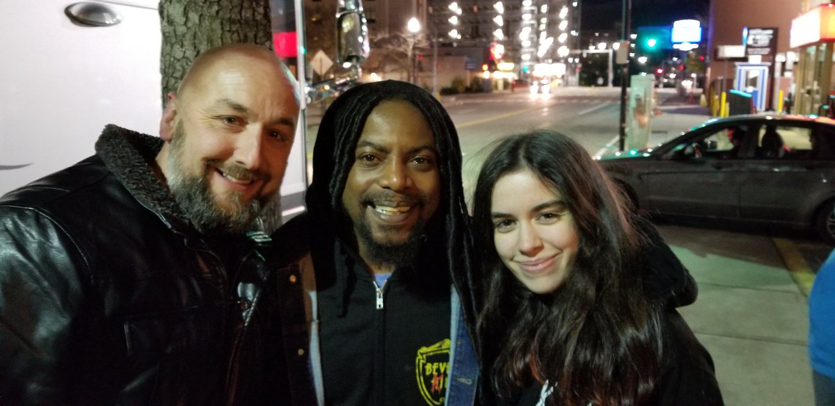 nvproscia's tweet photo. @Sevendust Thank you for a great show. Thanks Lj for the photo op. My daughter was over the moon!!! https://t.co/W81q411pEh
