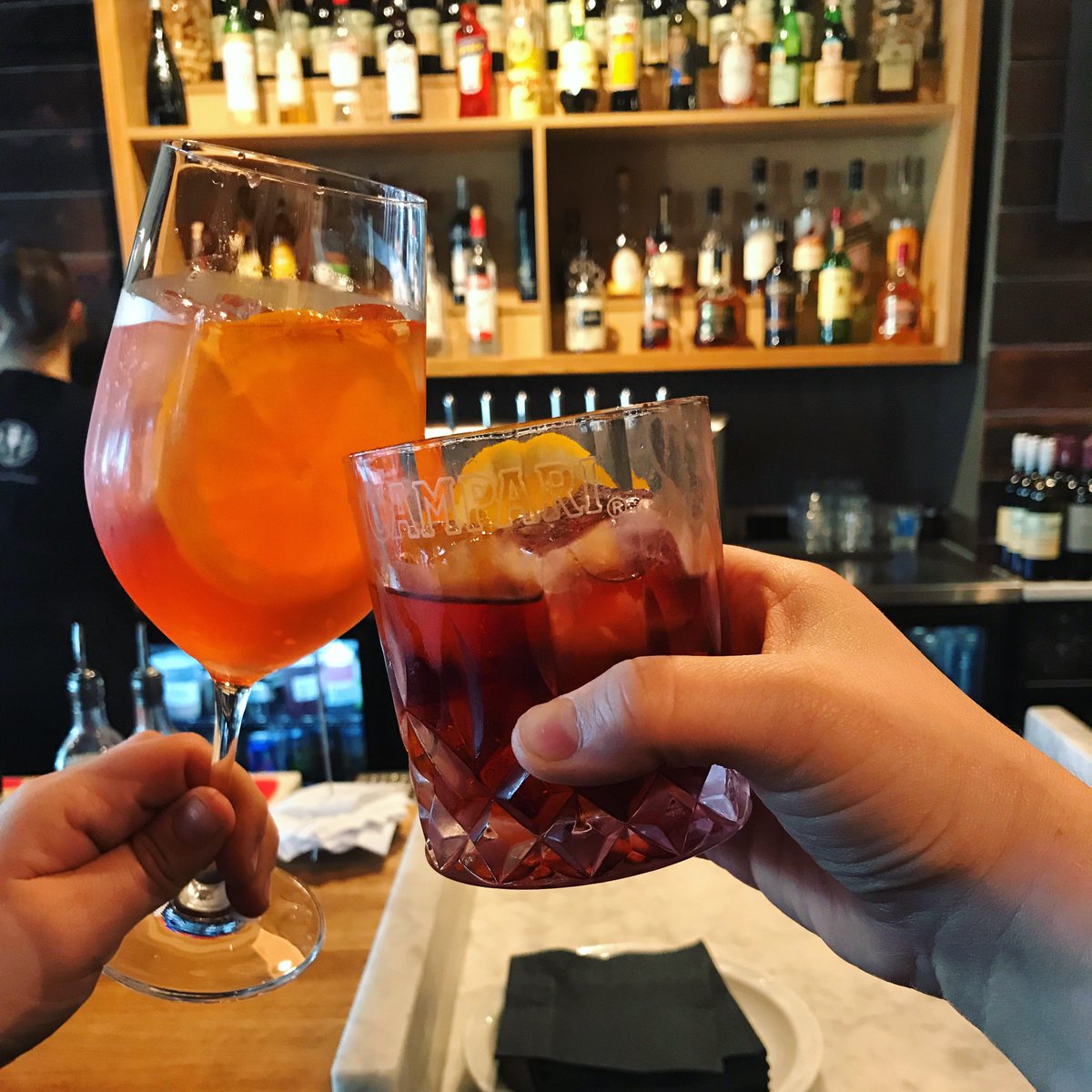 It's Friday - Negroni or Aperol Spritz? #lovemyprimastrada #explorevictoria #pizzaiswaiting #whatsfordinner