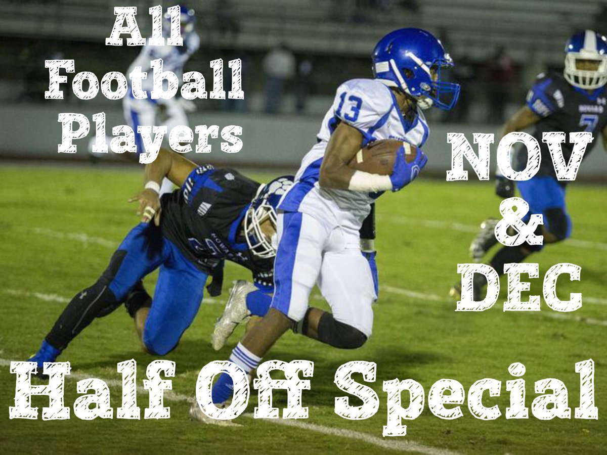 Just in time for the end of the regular season! <a href="/SolveTutoring/">Solve Tutoring</a> is offering all football players 1/2 Off Monthly Tutoring. Our staff is here to help our players catch up if they have fallen behind in their studies. tag a coach or parent! We Get RESULTS!!