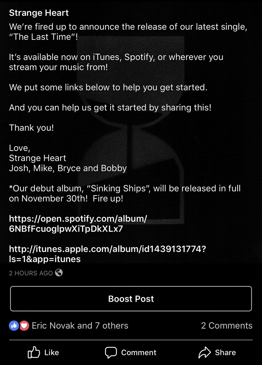 strangeheart_'s tweet photo. The beginning is here. We’ve finished our work. The album is nearly upon us .....
Find us on @Spotify &amp; @iTunes
Other options are available. 
We’re excited to see it begin🤘🏼🔥🤘🏼 https://t.co/tA0pktonSD
