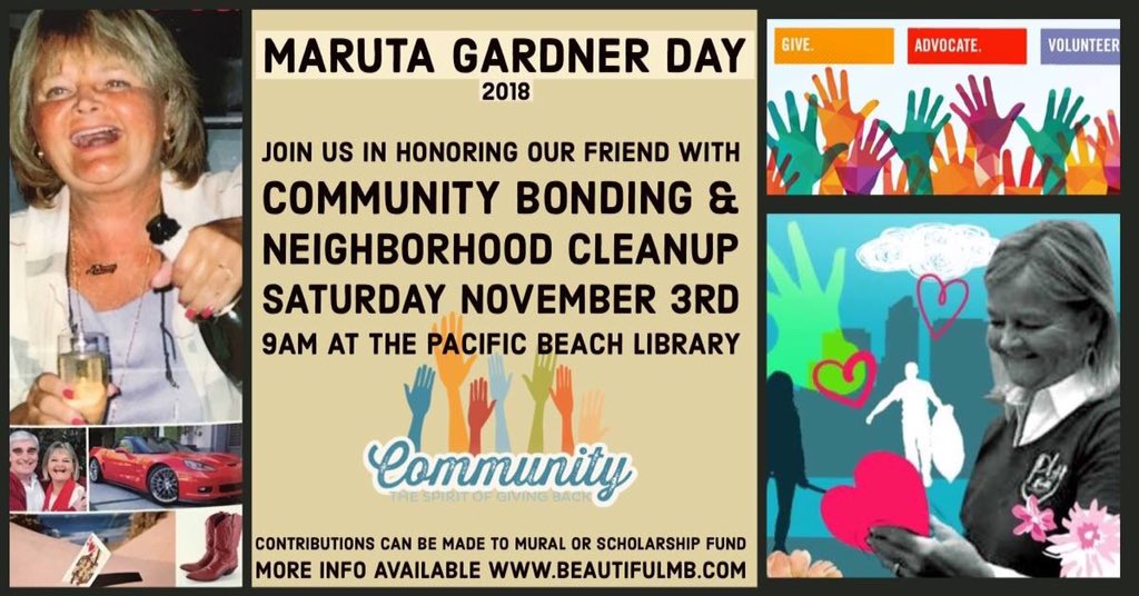 pbstguardians's tweet photo. A week from tomorrow! In honor of an amazing woman who did so much for the beautification of our community - let's keep the legacy alive! Bring your friends, family, group or team! #work4you https://t.co/UE3hOJejap