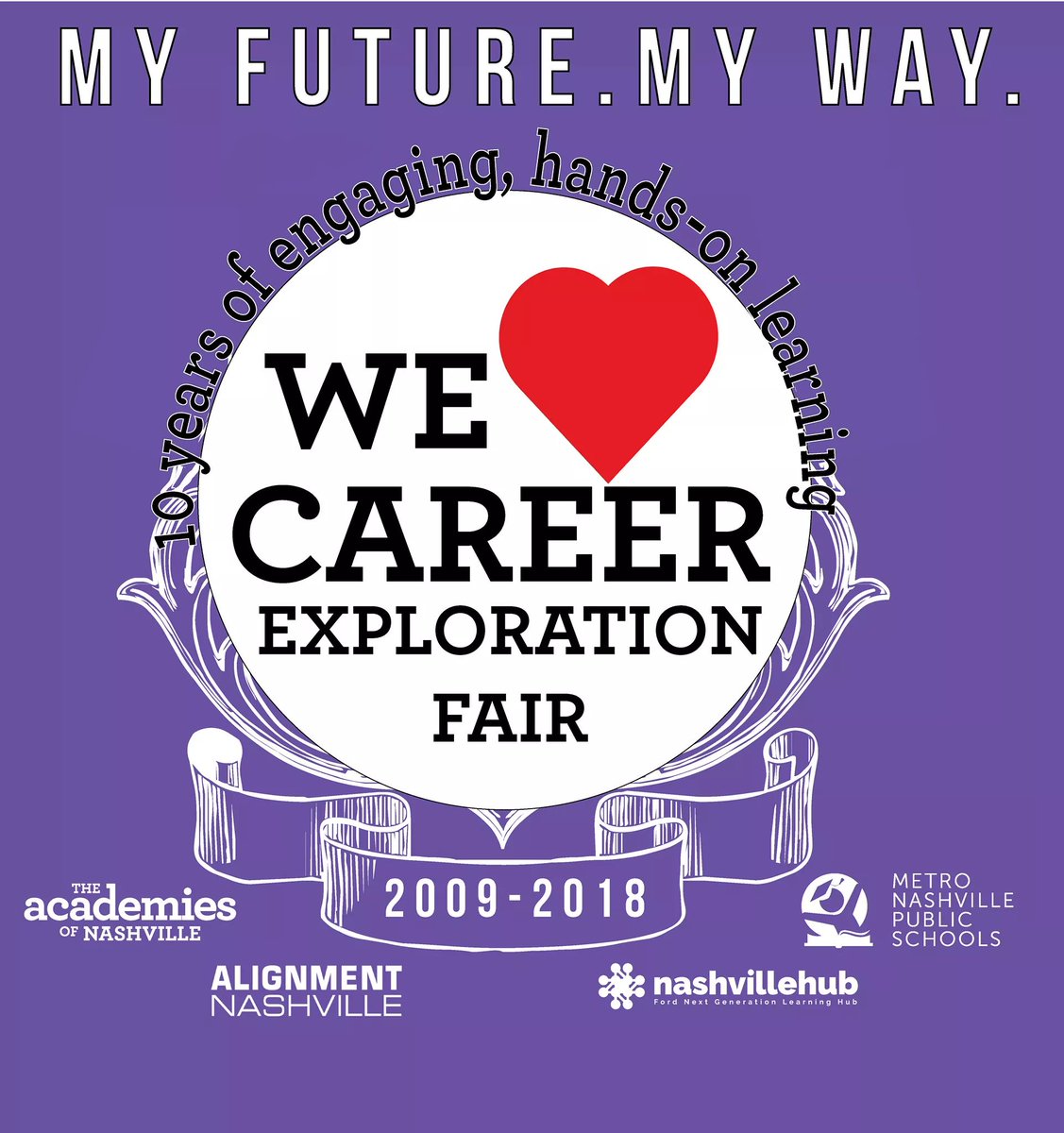 MyFutureMyWay's tweet photo. Nashville loves career exploration! Thank you to @AlignNashville and @GrayLine for making #career18 possible! And @MayorBriley,  @JamesShawJr9, @nashchamber, @PENCIL4Schools and our 150+ business and community partners who gave their time and talent to 9th graders today! #CEF10 https://t.co/9OCY023Fzy