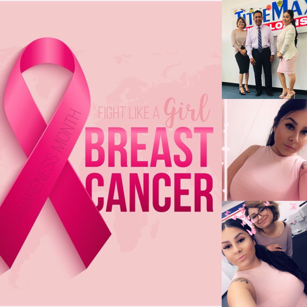 Team Garden Grove showing support on this Friday💗 #BreastCancerAwareness #TMXCares #ShowO