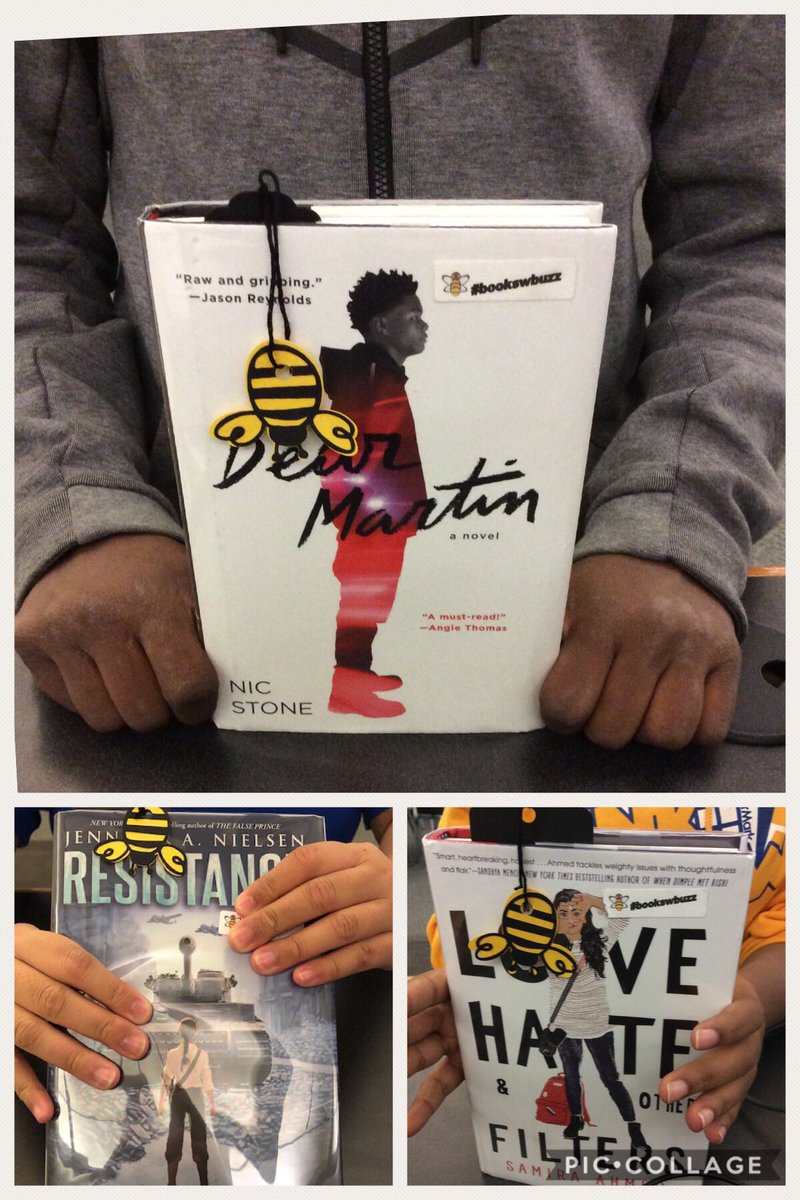 TheSJAMLibrary's tweet photo. #BookswithBuzz continues in the library. Drop by for an entry form if you finish your pick this weekend.
Read. Review. Win. #BooksInHands @getnicced @sam_aye_ahm @nielsenwriter https://t.co/tjCR3aIhpQ