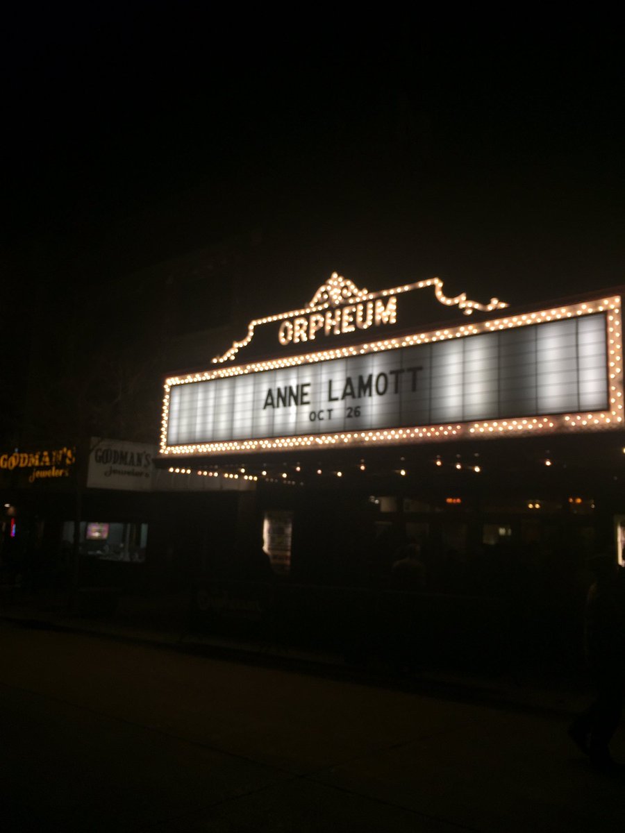 Wise words and hopeful thoughts tonight in Madison #annelamott #madison
