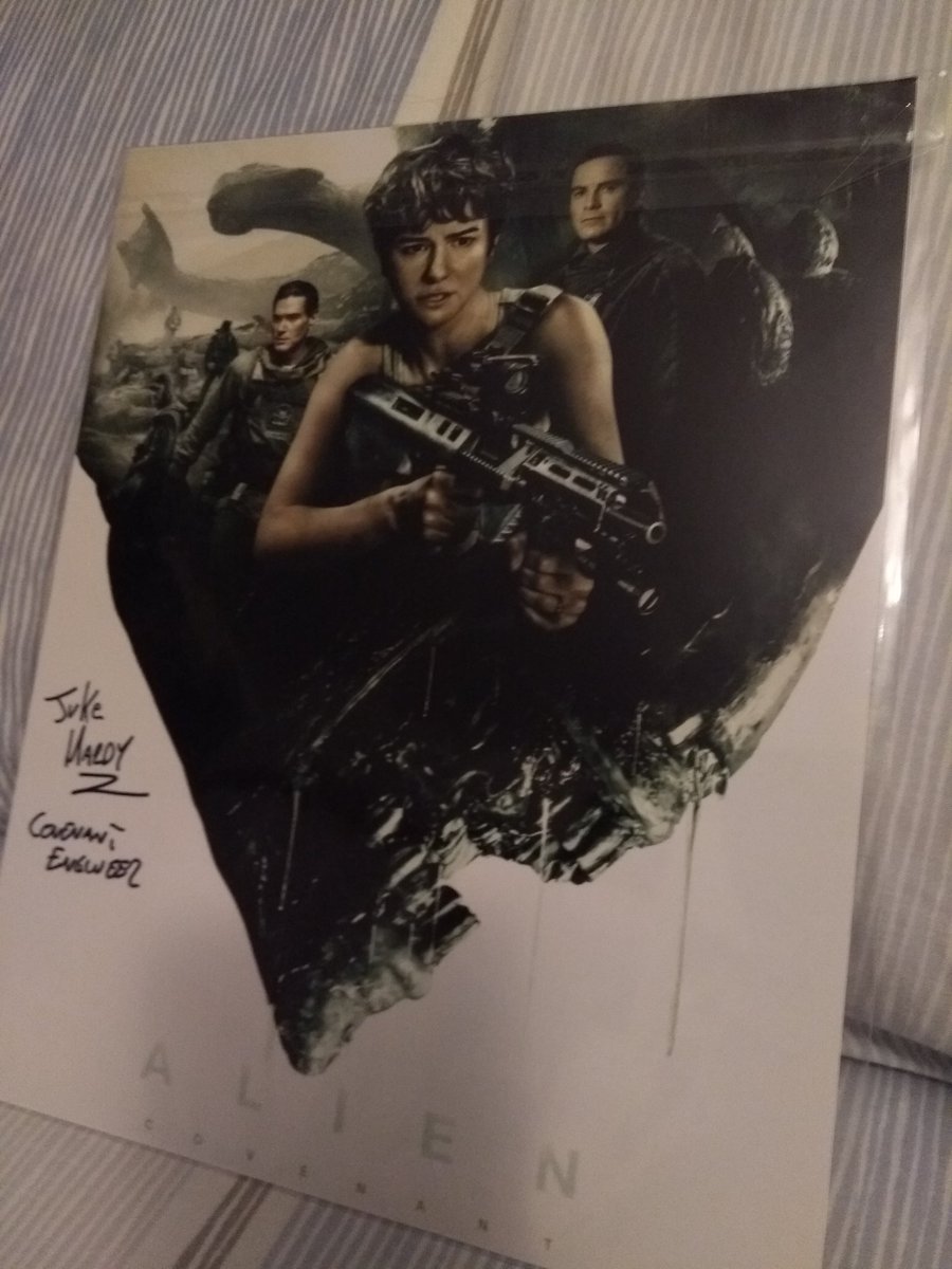 gerald71's tweet image. Alien convenient poster signed which was pretty cool