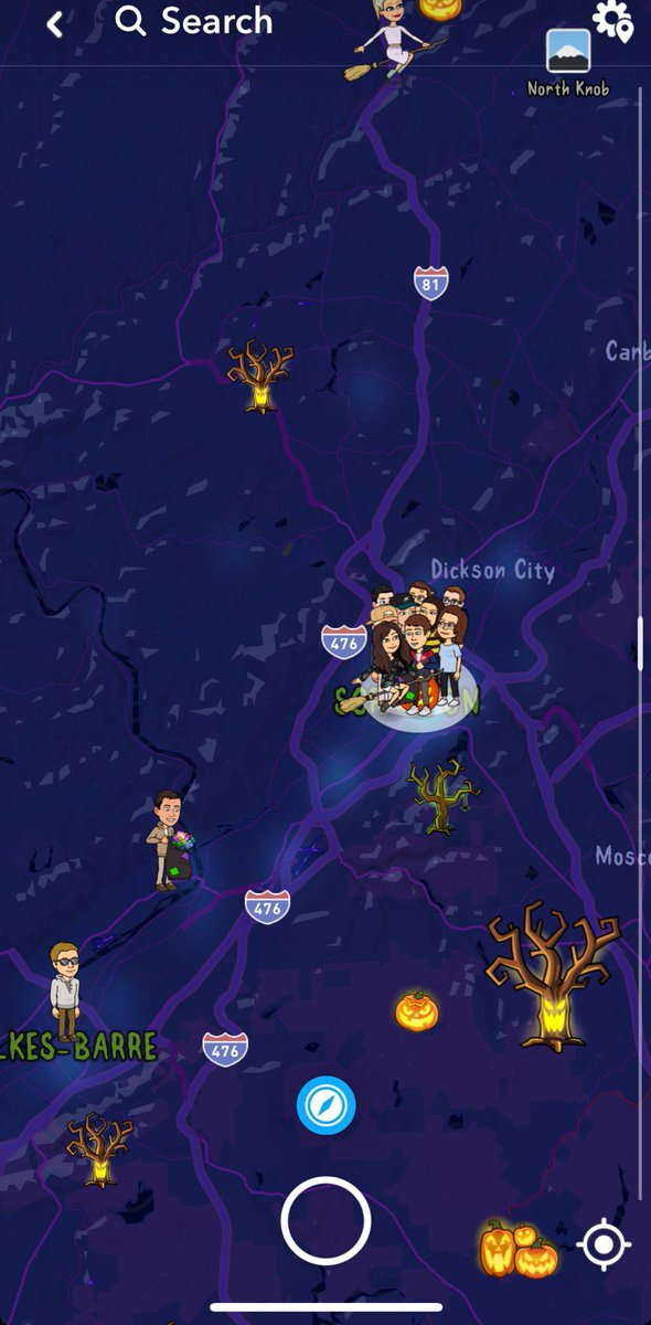 JaY_EmM_aR's tweet photo. Even Snap maps knows that tonight’s boutta be spooky https://t.co/dzs1xIG1qm