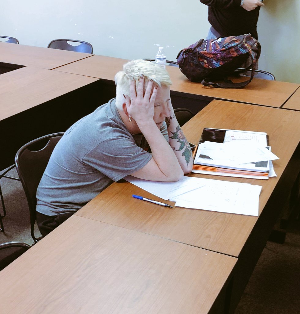 jessicainscore's tweet image. Thanks to @JaQuintonThomp1 for sending this - captioned "Graduation Got Me Like" 🤯😳 #SeniorProjects #OhThePressure #7WeeksLeft #JesusTakeThePen