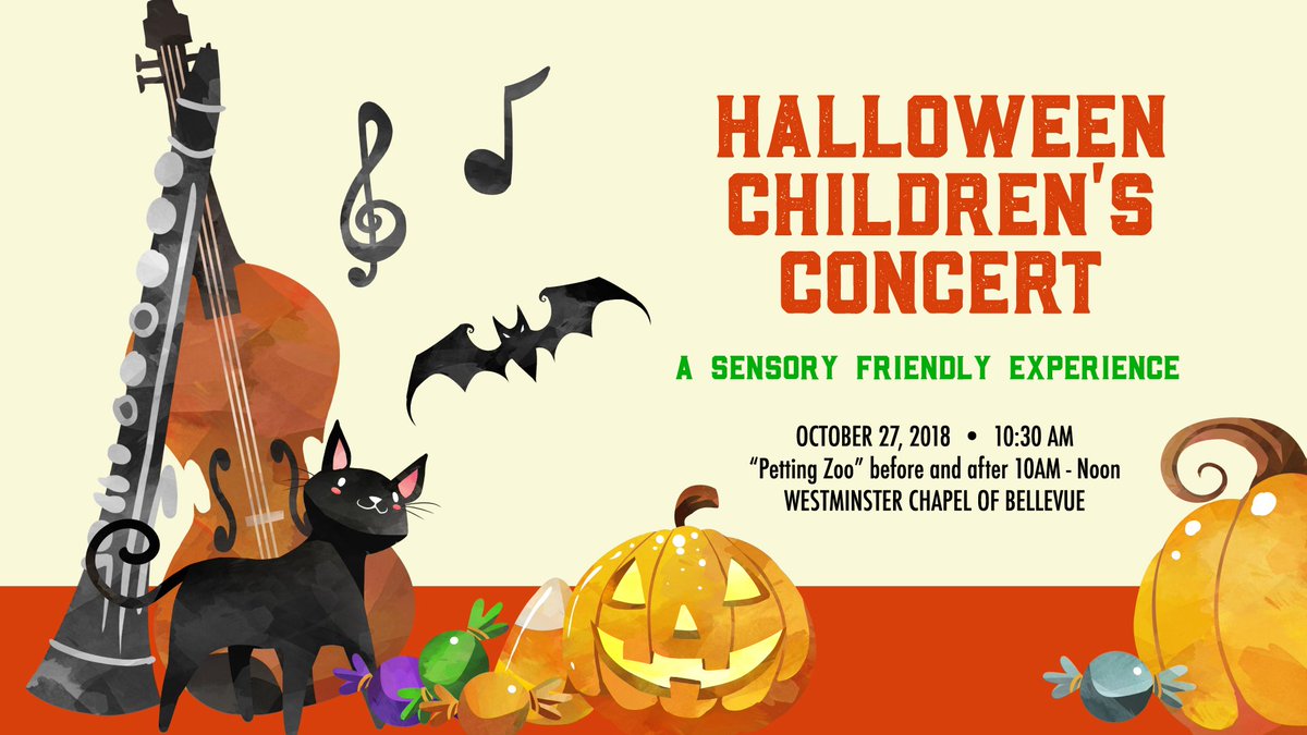 Also, don't miss out on the costume parade and instrument "petting zoo" tomorrow at Westminster Chapel in Bellevue during our annual, sensory friendly, Halloween Children's Concert! <a href="/WC_bellevue/">WestminsterChapel</a> #seattle #ASD